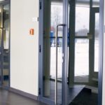 Алюминиевая дверь 600×2200 мм. GFTD34204